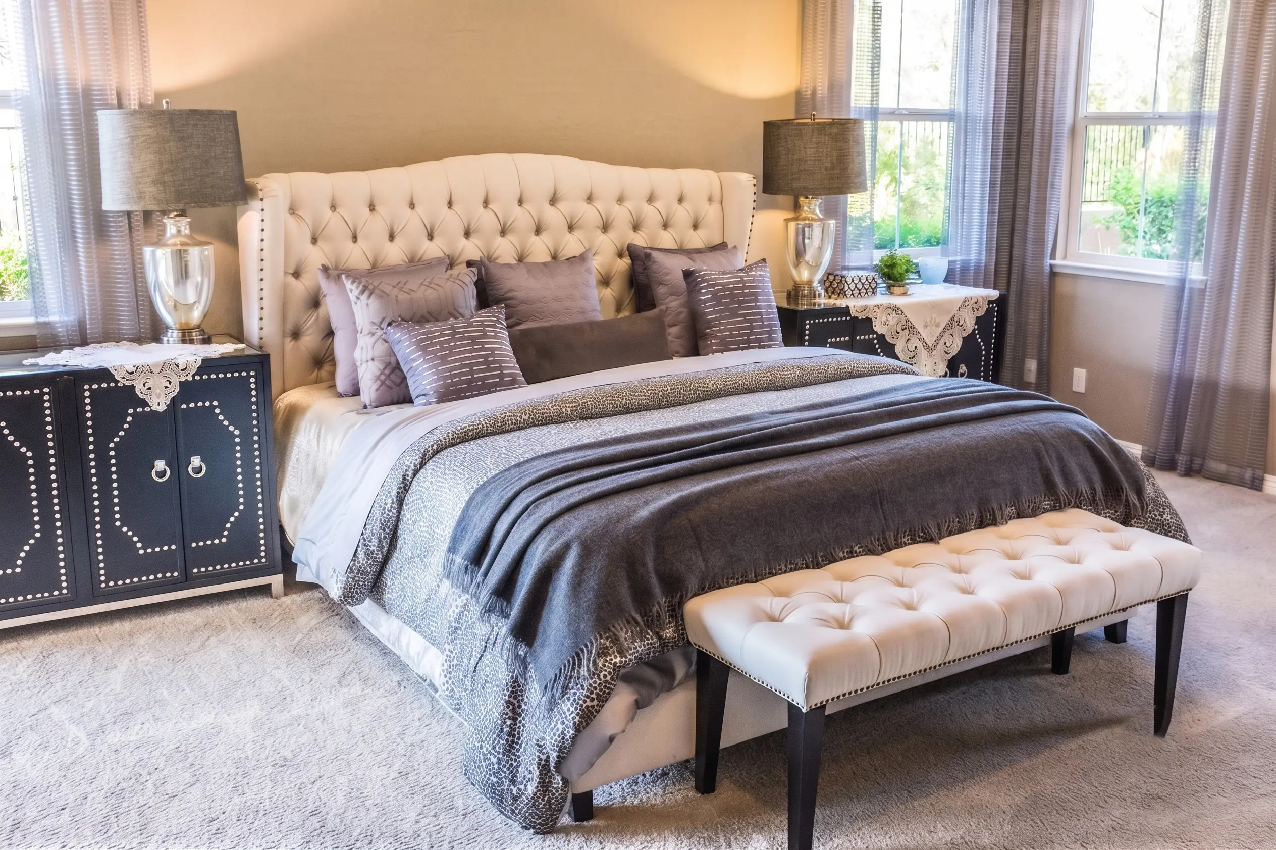 Comforters, duvets, sheets and blankets