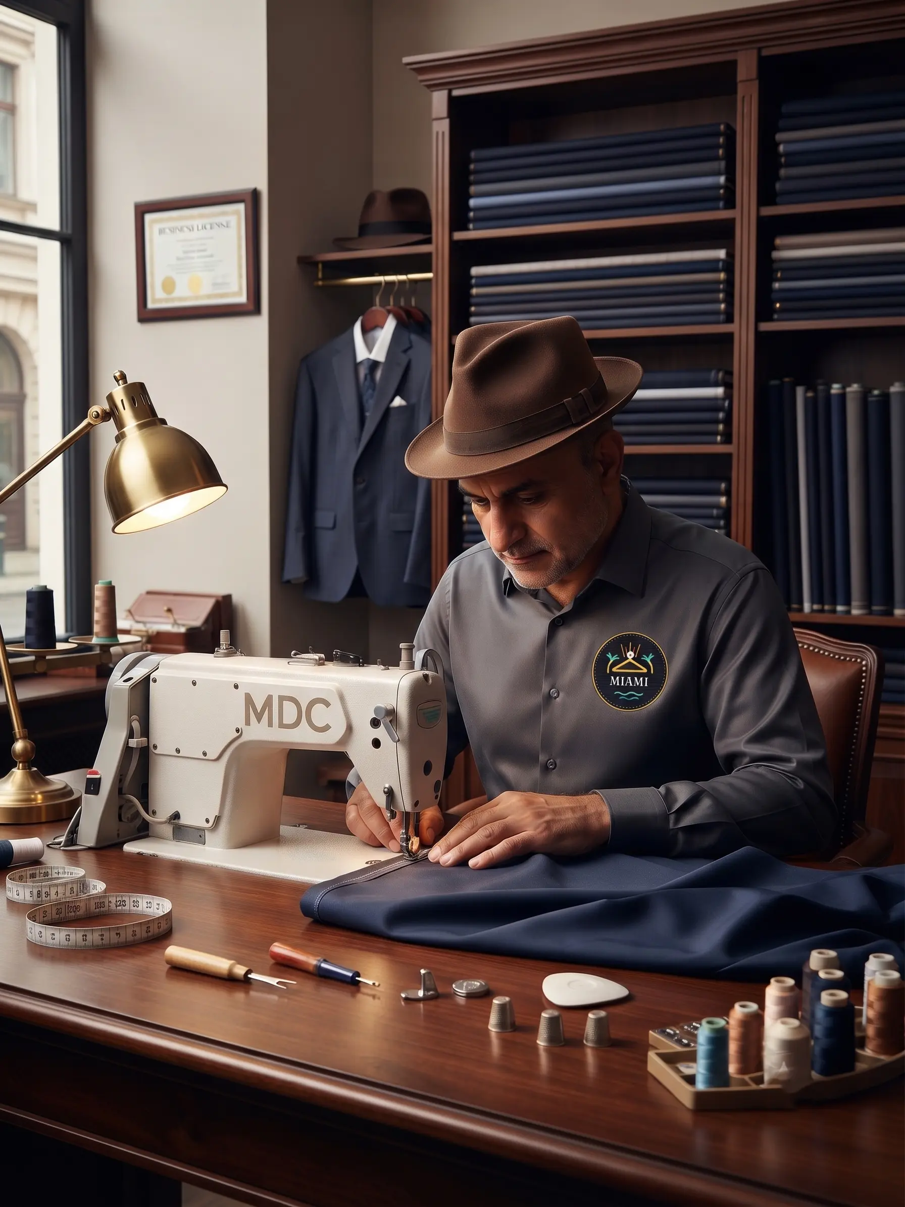 Tailor sewing