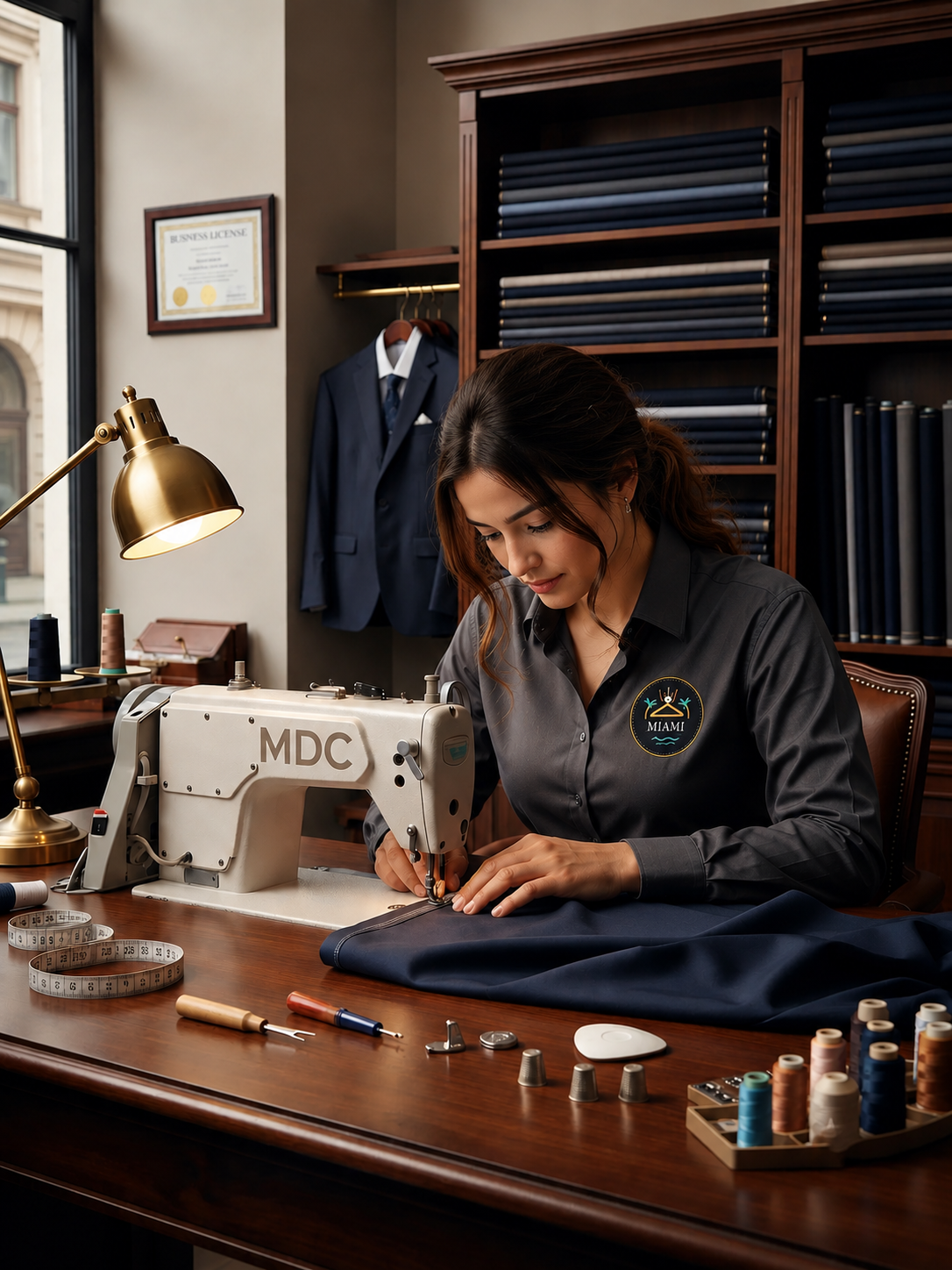 Tailor sewing